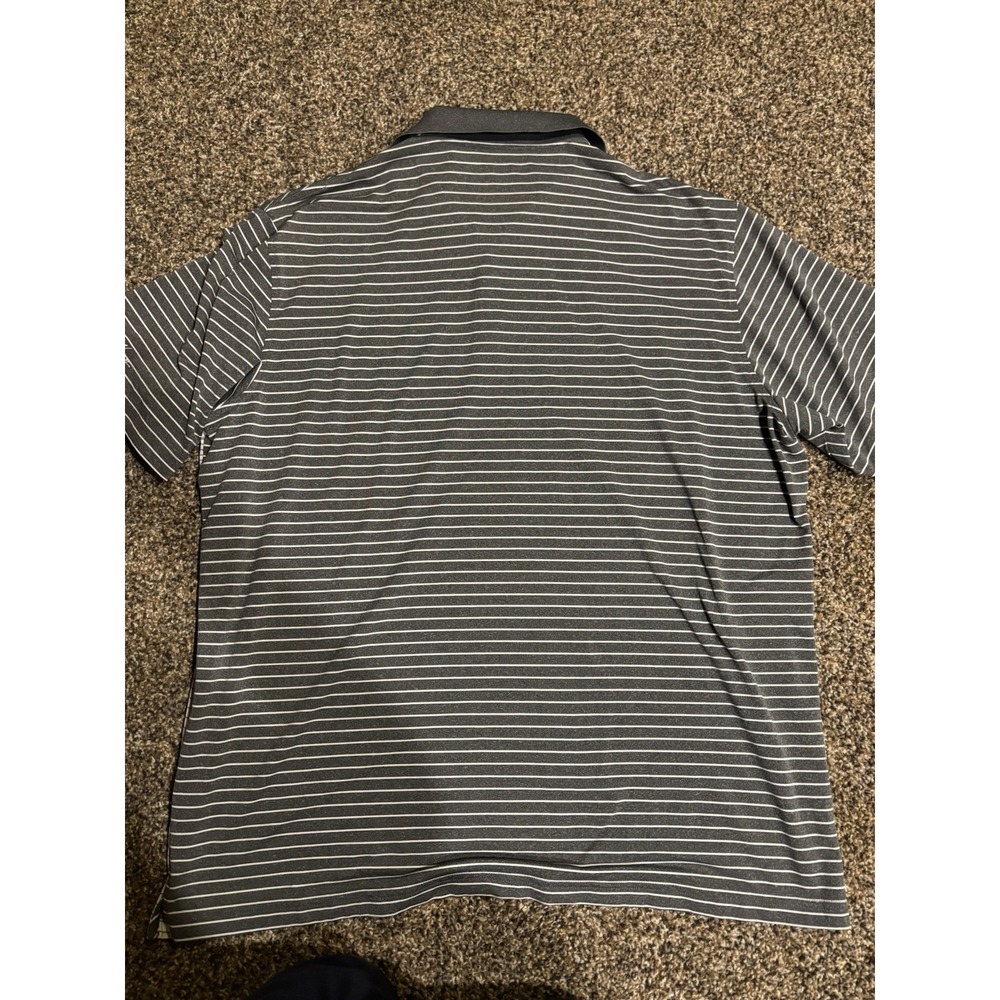 Walter Hagen 11 Golf Polo Shirt Mens XXL  White Gray Stripes Short Sleeve E8‎ - Picture 5 of 5